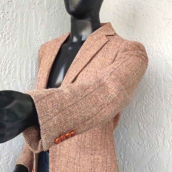 DAVID HUNTER MEN'S PURE WOOL 🦙 LUXURY TWEED BLAZER - Picture 3 of 17